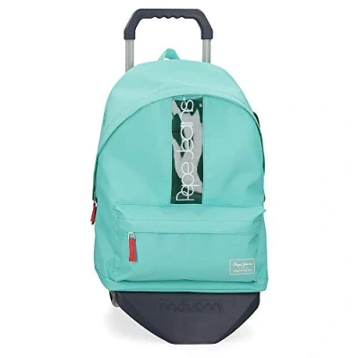 Image de Pepe Jeans Darienne Sac à dos adaptable avec chariot Vert 32x44x17,5 cms Polyester et PVC 22.79L