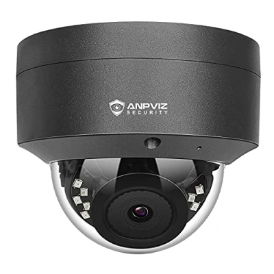 Image de Anpviz 5MP HD POE IP Camera Outdoor, Caméra de sécurité Intérieure Extérieure Imperméable, Vision Nocturne IR Soutien à la détection Mouvement Compatible H.265 / H.264