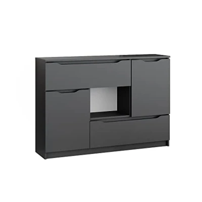Image de Vicco Commode avec tiroirs Ruben, Anthracite, 120 x 84 cm