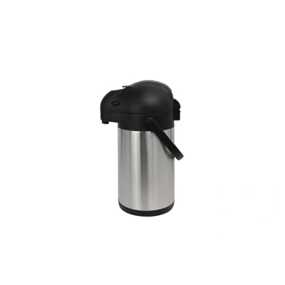 Image de METRO Professional Pichet à Pompe Isotherme, INOX, 1,9 l, Noir/argenté, Bouteille Distributeur de café &amp; Boissons, Convient également pour Une Utilisation 20 x 15.5 33 cm