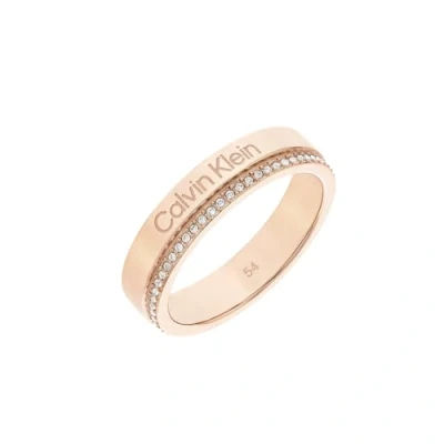 Image de Calvin Klein Bague pour Femme Collection MINIMAL LINEAR avec cristaux 35000202C