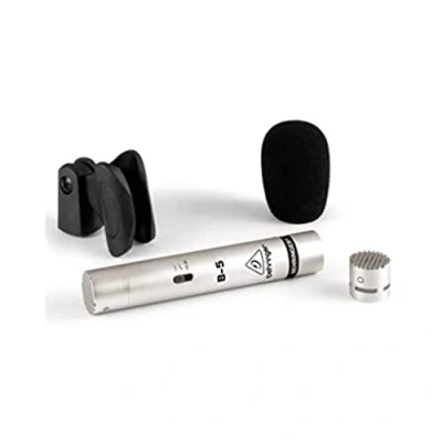 Image de Behringer B 5 Micro à Condensateur de Studio Membrane Plaquée Or avec 2 Capsules Interchangeables