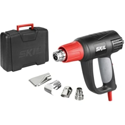 Image de Skil 8004AA Pistolet Air Chaud / Décapeur Thermique Digital avec Température réglable variable (2000W, LCD, Buses, Coffret)