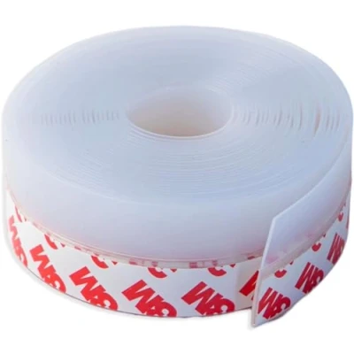 Image de bas de porte avec adhésif 3M Premium, longueur 5 mètres, blindée, porte, isolation thermique portes et fenêtres, protection froide, sonore (transparent)
