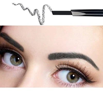 Image de ANIFER Crayon à sourcils noir étanche automatique rétractable maquillage longue durée double extrémité (noir/Black # 1)