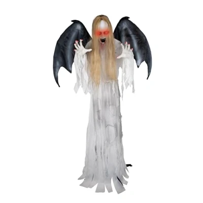 Image de Automate Furie blanche PTIT CLOWN 23589 Halloween Animé Sonore Lumineux Animatronique Animatronics 170 cm