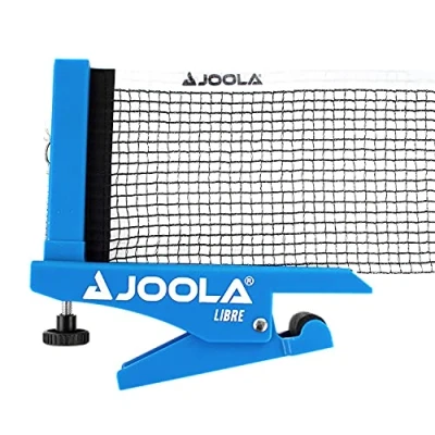 Image de JOOLA LIBRE Ensemble filet et poteaux de Tennis Table pour l&#039;extérieur, bleu