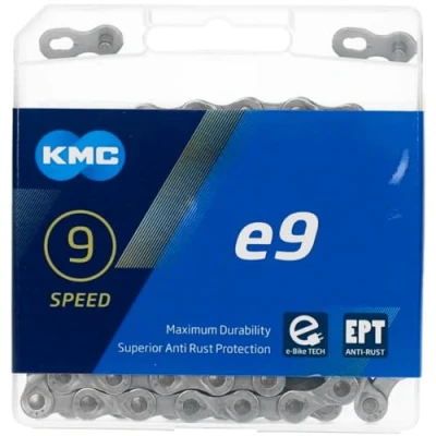Image de KMC Chaîne E9 Ept Mixte, Argent foncé, 136 Link