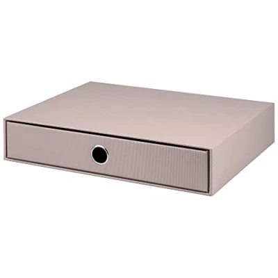 Image de Rössler Papier 1524452490 S.O.H.O. Boîte à tiroirs pour DIN A4, avec trou de poignée, Taupe, 343 x 250 65 mm, 1 pièce