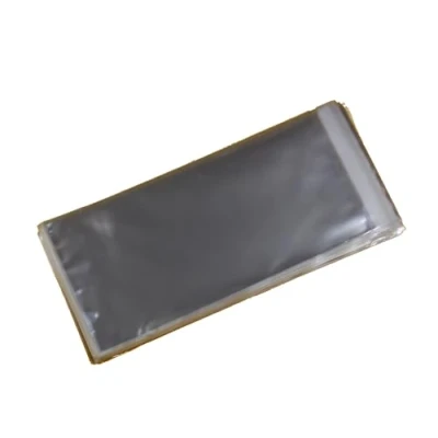 Image de Celloexpress Lot de 100 pochettes en cellophane avec rabat autocollant pour cartes vœux 30 microns 115 x 220 mm + Format DL