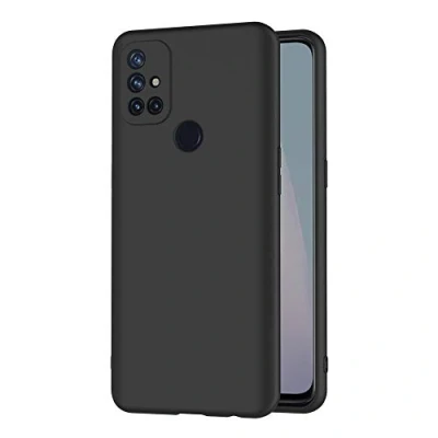 Image de AICEK Coque Compatible OnePlus Nord N10 5G, Noir Silicone pour 5G Housse Etui Case (6,49 Pouces)