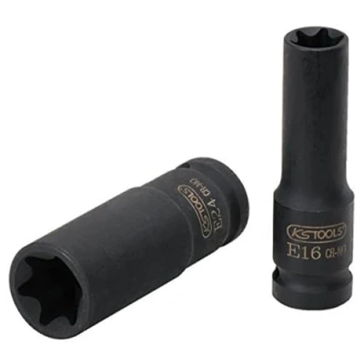 Image de KS TOOLS 515.1059 Douille à choc 75 E24 12,5 (1/2&quot;) Torx extérieur, Profilé en E