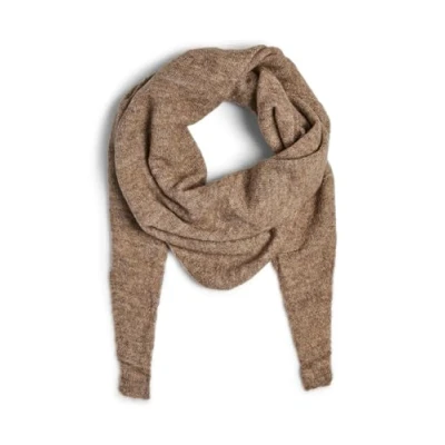Image de PIECES Pcjuliana Noos BC Écharpe Triangulaire, fossile, Taille Unique Femme
