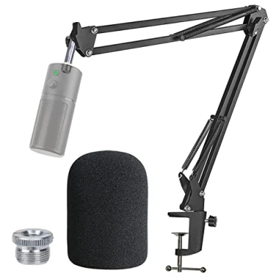 Image de Pied de Micro Razer Seiren X Support avec Bonnette Bras Anti Pop en Mousse par YOUSHARES