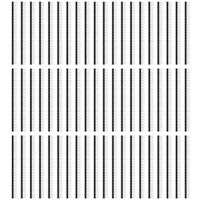 Image de 60 Pcs 2.54mm Pin Headers, 40 Droit Simple Connecteur d&#039;en tête de Broche Mâle et Bande Broches du Circuit imprimé pour Arduino Prototype Shield