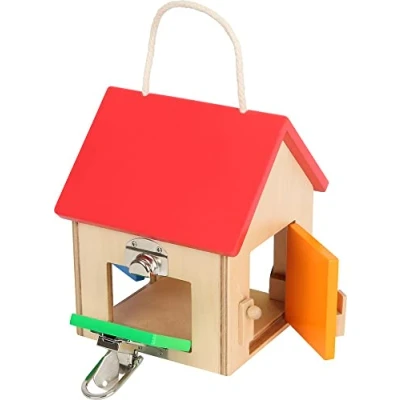 Image de Small foot Serrure compacte en bois Multicolore 12090 version allemande