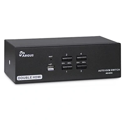 Image de GENERIQUE 4260455643467 commutateur KVM Inter Tech AS 42HA HDMI écran, clavier et souris Noir (IPC SWITCH