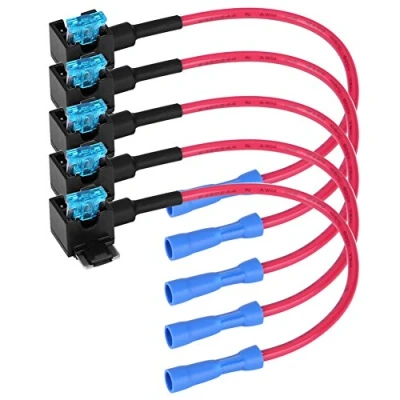 Image de Keenso Voiture Ajouter Un Robinet De Fusible Circuit Support Lame d&#039;adaptateur Automatique avec Le 15A Paquet 5(Micro Mini) Kit