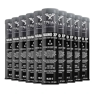 Image de Graisse TRIAX Nano XP Ultra Heavy Duty, Synthétique avec Fullerene, Point de Goutte 330C, Charge Extrême EP; pour : Roulements Roues Haute Temp., Châssis/Sellette Camion, Marine