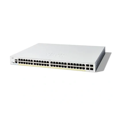 Image de Cisco C1300 48FP 4G commutateur réseau Géré L2/L3 Gigabit Ethernet (10/100/1000) Blanc Neuf