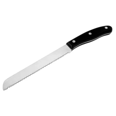 Image de Fackelmann 43802 Couteau à Pain Nirosta Fit 31cm en Pom/INOX, Acier Inoxydable, Noir/Argent, 31 x 5 2 cm