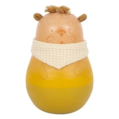 Image de Small Foot Culbuto Seaside en Bois, Jouet pour bébé Forme de Loutre avec Sons, dès 8 Mois, 12332 Otter, Multicolore