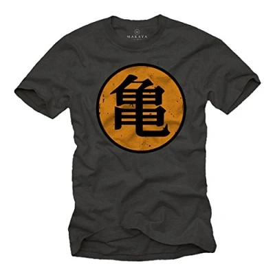 Image de Makaya Goku T Shirt pour Homme Kame Dragon Gris XXXXL