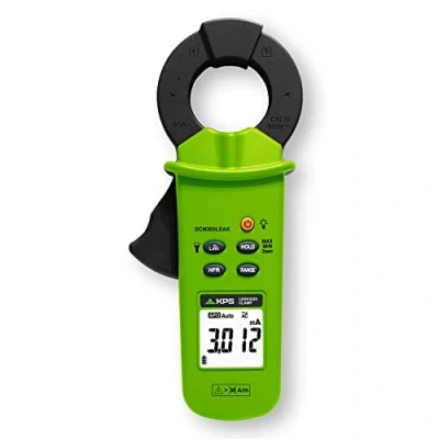Image de KPS DCM300LEAK Pince Ampèremétrique de Courant Fuite TRMS AC 60A LPF Filtre Passe Bas 50 60Hz et 1kHz Connexion Bluetooth 6000 counts HFR CAT. III
