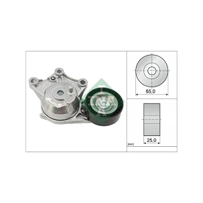 Image de INA 534 0656 10 Tendeur, courroie trapézoïdale à nervures 65 25 CITROËN: C4 II 5 portes, DS4 DS3 3 PEUGEOT: 208 I 3/5 portes