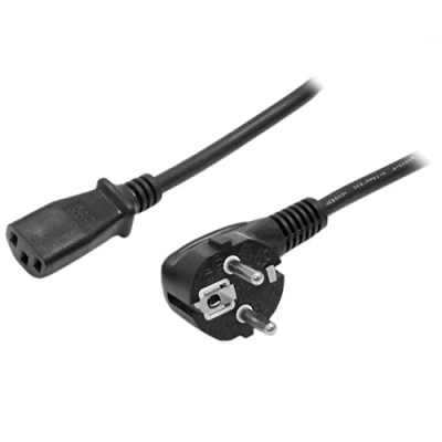 Image de StarTech 3m (10ft) Computer Power Cord, 18AWG, EU Schuko to C13 10A 250V, Black Replacement AC