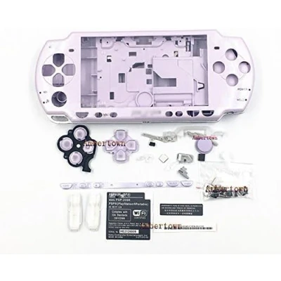 Image de Coque de rechange pour console Sony PSP 2000 2001 2002 2003 2004 Series avec boutons Violet clair