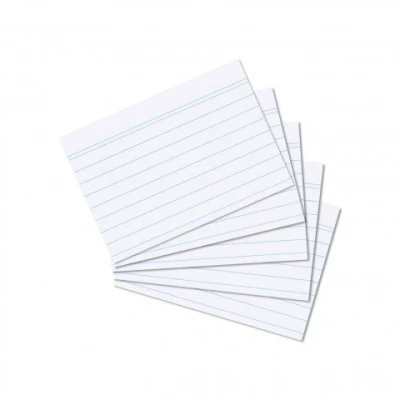 Image de Lot de 800 fiches lignées Blanc Format A7
