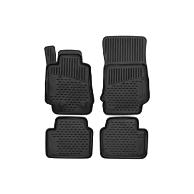 Image de Element Tapis de Sol sur Mesure en Caoutchouc Compatible avec Alfa Romeo Giulia 4x2 Rear Wheel Drive Version 2016 , Noir