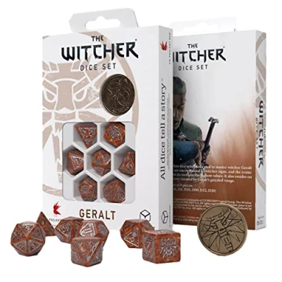 Image de Q Workshop QWOWGE3U The Witcher Dice Set : Geralt Monster Slayer (7)
