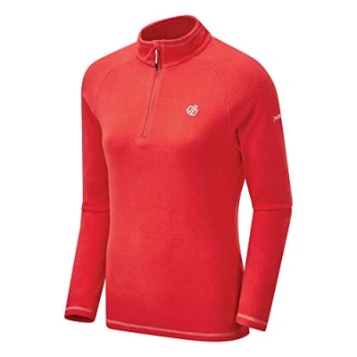 Image de Dare 2b Freeform II Polaire avec 1/2 Zip D&#039;ouverture Fleece Femme Seville Red FR: S (Taille Fabricant: 10)