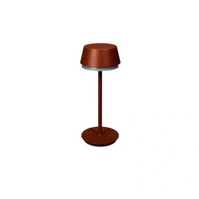 Image de Konstsmide Lampe à poser LED rechargeable Lyon, terracotta, IP54, variateur