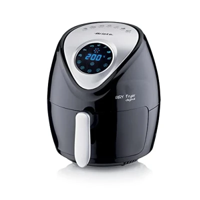 Image de Ariete Friteuse Digital 4616, à Air 3.5L, Minuteur 60 Minutes, Ecran LCD et Tactile avec 7 Modes de Cuisson, Température Maximale 200C, 1300W, Noir