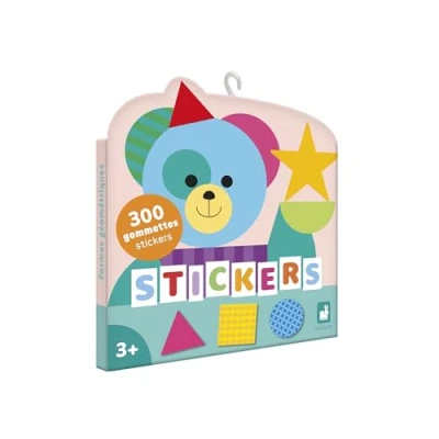 Image de Janod Pack 300 Gommettes Pochette Stickers Autocollants Format 3x3cm Formes Géométriques Dès 3 Ans et + Loisir Créatif Enfant Apprentissage Motricité Fine Concentration J09192