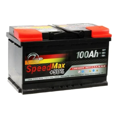 Image de SpeedMax Batterie Auto 100 ah 850A 12v L4 Puissance Maximale, Longue Durée, de tailles allant L0 à L6 et également pour véhicules utilitaires camions 82 85 90 95 sans entretien