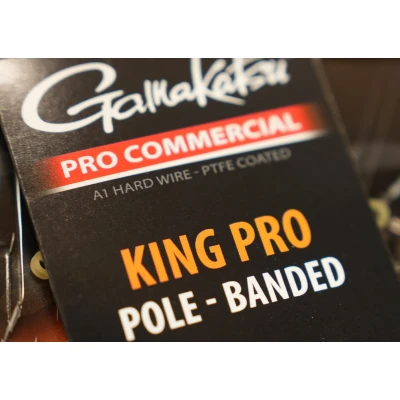 Image de Gamakatsu Pro Commercial King Pole Banded15cm Sans Ardillon (8 pcs) Maat : haak 10 0.17mm