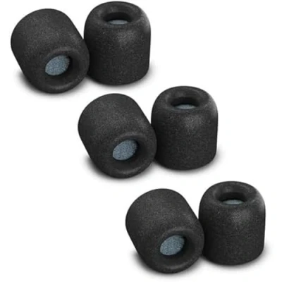 Image de Comply Embouts d&#039;écouteurs en Mousse à mémoire de Forme pour Sport avec Protection Anti Transpiration, Rechange Un Style Vie Actif B&amp;O Moyen Noir