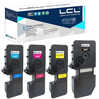 Image de LCL TK 5240 TK5240 Cartouche de Toner Compatible pour Kyocera 5240K 5240C 5240M 5240Y ECOSYS M5526 M5526cdw M5526cdn P5026 P5026cdn P5026cdw (KCMY,4 Pack)