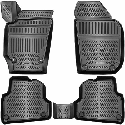 Image de Elmasline Lot de tapis en caoutchouc design 3D pour VW Polo V (6R 6C) 20092017 Bordure extra haute 5 cm.