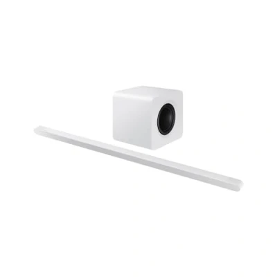 Image de Samsung Barre de son HW S801D/ZF Series S, 10 haut parleurs, Wireless Dolby Atmos, Audio 3.1.2 Canaux, Q Simphony, Alexa intégré et compatible avec Google Assistant, White 2024