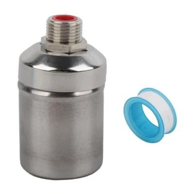 Image de Oumefar Robinet à bille flotteur 1/2in Réservoir de contrôle automatique du niveau d&#039;eau flottant en acier inoxydable