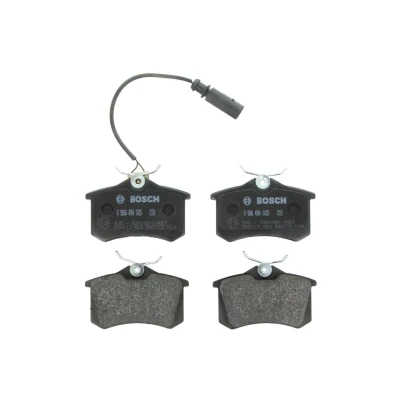 Image de BOSCH 0 986 494 025 Jeu de plaquettes frein Low Metallic avec palpeur d&#039;usure intégré tôle anti bruit, instructions montage
