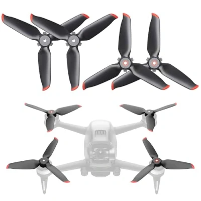 Image de DERAY 5328S Hélices pour drone DJI FPV Combo FOV Racing, Fly more Hélice à dégagement rapide 4 pièces/2 paires