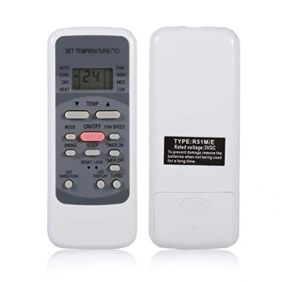Image de Goshyda télécommande R51M/E pour Midea, contrôleur Universel de Remplacement AC Midea série R51 R51/E R51/CE R51M/CE R51D/E R51M/BGE