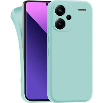 Image de MyGadget Coque pour Xiaomi Redmi Note 13 Pro Plus 5G Case Silicone Souple &amp; Soft Cover TPU Protection Extra Fine Légère Étui Coloré Anti Choc et Rayures Vert Menthe