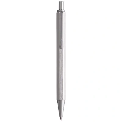 Image de RHODIA 9381C Stylo Bille Rechargeable scRipt Corps Hexagonal en Aluminium Brossé Argent Pointe Rétractable à Haute Précision 0,7 mm, Encre Noire Collection
